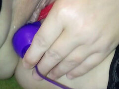 Double Penetration Dildo Masturbation, Orgasm