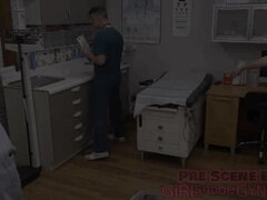 Derrière les coulisses, Médecin, Fétiche, Doigter, Gants, Gyneco, Naturelle, Nue