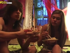 Szőke, Nyalás, Pirszing, Harisnya