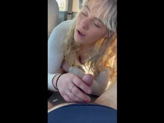 Blonde Hooker Mckenzie Gold Gives BBBJ & Takes Bareback Doggystyle in Public - Amateur Cumshot on Ass