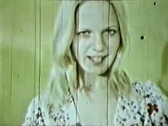 Blond, Kukk suging, Brunette, Sperm skott, Hårete, Trekant, Vintage