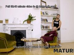 Mature Woman Gives Muff To Man For Banging At The Interview