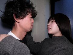 Making out in the elevator on the way to the bedroom