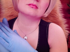 2 Layers of Fetish Nurse Medical Gloves. Arya Grander. Asmr No Nude Video.