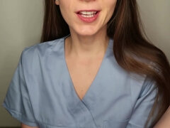 Amateur, Médecin, Exam, Femelle, Femme dominatrice, Fétiche, Bureau, Sperme
