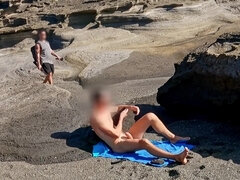 해변, 여자, 이탈리아인, 나체, 나체의, 오르가슴, 젖가슴, 관음증이 있는 사람