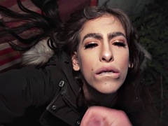 Babe, Stor kukk, Kukk suging, Sperm skott, Hardcore, Offentlig, Realitet, Suging