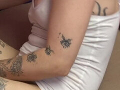 Amatør, Amerikaner, Blond, Dildoen, Hunn, Onani, Moden, Tattovering