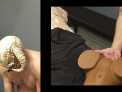 아프리카인, 아마추어, 흑인, 크림파이, 사정 샷, 인형, 수음, 혼자