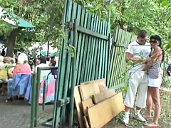 Kinky Couple Has Sex In Public Places: Big Tits, Blowjob  Amateur Porn