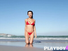 Petite big breasts Gloria Sol shows jugs