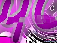 Hot busty camgirl huge tits slut automated dildo