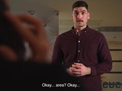 デカパイ, 黒人, 茶髪の, 黒人, はじめて, 旦那, 異人種間, 妻