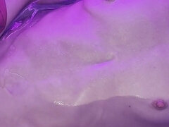 Bad, Bisexuell, Braunhaarige, Orgasmus, Dürr, Weibliche ejakulation, Titten, Vibrator