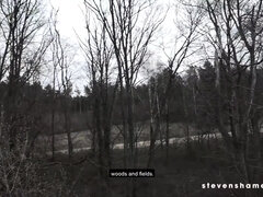 Amatör, Bakom scenen, Stora tuttar, Brunett, Tysk, Utomhus, Offentlig, Rakad