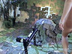 아마추어, 금발의, 여자, 기계 섹스, 수음, 밀프, 보지, 혼자