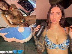 ASMR porn with Sisi Rose: Naughty babe Sisi Rose gets double creampie from roommate's boyfriend as inexperienced Willow Harper watches