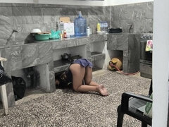 I Caressed the Cook's Buttocks with My Penis. I Fantasize About Fucking Her One Day