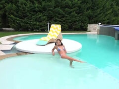 Hispanic lascivious tart Katy Rios solo video