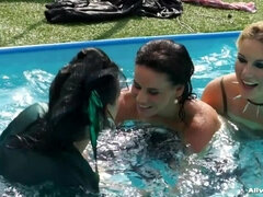 Cuir, De plein air, Satin, Jarretelles, Mouillée