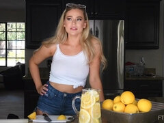 デカ尻, デカパイ, ブロンド, 巨乳な, オマンコ, 一人, オッパイの