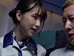 Flight attendant helped to loosen the seat belt but got aroused lada: Asian, Japanese  Creampie Porn