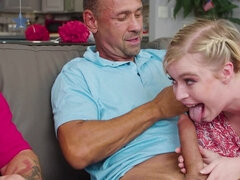 Swapped girls are fucked by kinky stepdads in this foursome