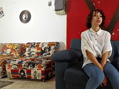 18yo Colombiana with curly redhead facial in ass to mouth anal model audition