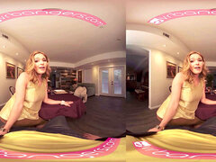 VR BANGERS Girlfriend's mommy nails You After Dinner VR porno