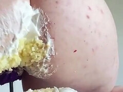 Cake Sitting and Sploshing for My Birthday