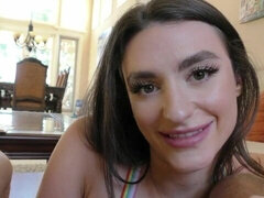 Hatalmas hátsó, Monumentális dákó, Cumizás, Gesztenyebarna, Kutya póz, Nézőpont, Vékony, Tini