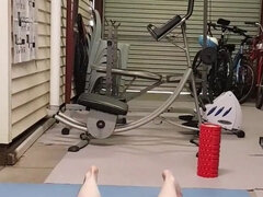 Nude Cardio Workout Alone