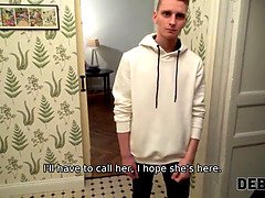 Brunetka, Rogacz, Obciąganie, Domowej roboty, Mamuśka, Mama, Rosyjski, Ssanie