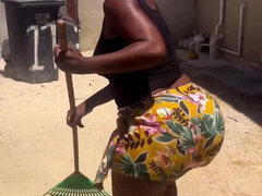 Amerikansk, Stor stjärt, Svart, Hemmafru, Mamma