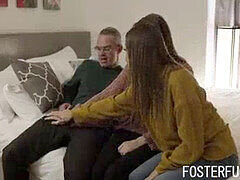 Foster Daughter Uncovers Parent's Naughty Plans - Havana Bleu and Jessae Rosae