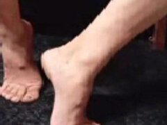 아마추어, 약간 뚱뚱한, 유럽인, 발, 페티쉬, 발 페티쉬, 포르투칼인, 혼자