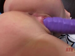 Vibratore, Piccola, Piercing, Figa, Rasata, Magra, Tette, Giochi