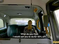 Fake cab she has a ideal round booty and supreme jugs and is fucked by northern taxi driver