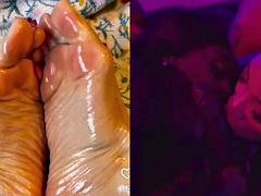 Feet,edging and deepthroat part 3