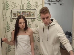 18, Analny, Brunetka, Zbliżenie, Rogacz, Rosyjski, Nastolatki, Żona