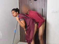 Sexy Komal Doggystyle Fucked Hard by Landlord - Desi Bhabhi Big Tits Creampie