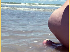 Wifey Loves to Enjoy the Beach Nude