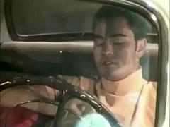 Chica, Verga grande, Tetas grandes, Mamada, Coche, Sexo duro, Músculo, Tetas