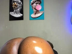 Bbw, Veľký zadok, Čierne, Žena, Masturbácia, Sólo, Vibrátor