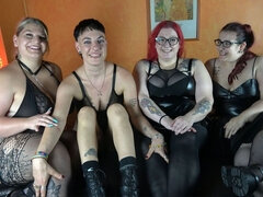 Amatør, Kvinde, Tysk, Gruppe, Lesbisk, Onani, Ældre kvinde, Strømper