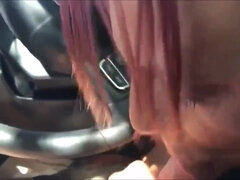 Asiatisk, Avsugning, Bil, Sperma shot, Hemmagjord, Pov, Offentlig, Slampa