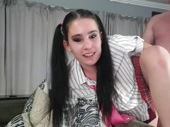 Anal, Avsugning, Sperma shot, Ansiktsbehandling, Gapande, Pigtails