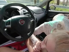 Μεγάλα βυζιά, Ξανθιά, Πίπα, Σπέρμα στο στόμα της, Πούτσος, Ακραίος, Δημόσιο, Σπέρμα