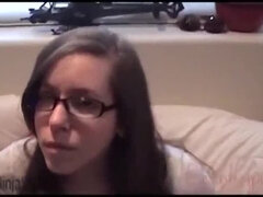 Nerdy Step Brother Shows Small Dick to Sister - Winky Pussy Gets Fucked Hard