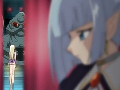 Futa lesbian masturbating in maid dress